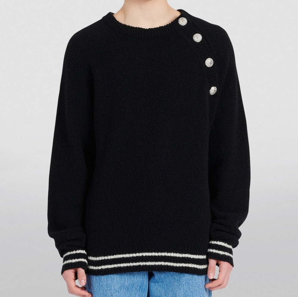 Balmain Button Embellished Sweater
